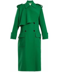 Valentino Double Breasted Wool Trench Coat