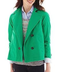 jcpenney Jcp Cropped Trench Coat