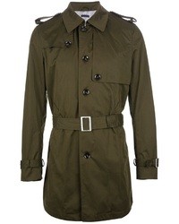 Paolo Pecora Belted Single Breasted Trench