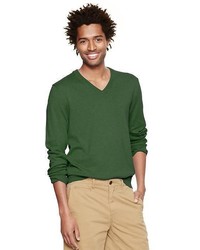 Gap Cotton Cashmere V Neck Sweater