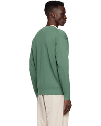 Auralee Green Wool Sweater