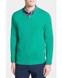 Nordstrom Shop Cotton Cashmere V Neck Sweater