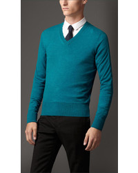 Burberry V Neck Cashmere Sweater