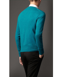 Burberry V Neck Cashmere Sweater