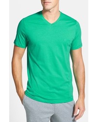 BOSS HUGO BOSS Innovation 1 V Neck T Shirt Green Medium