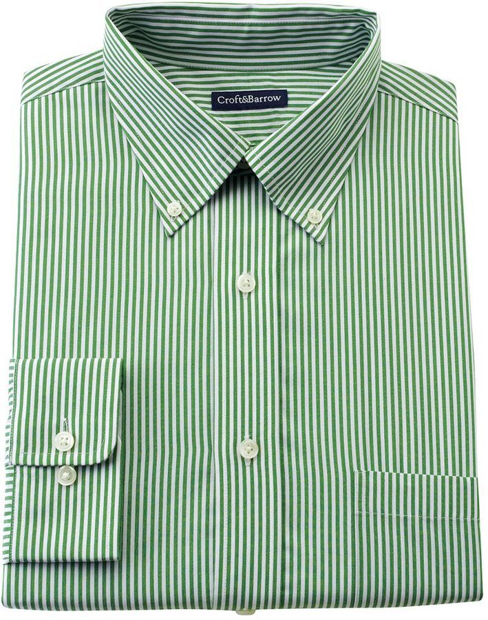Croft Barrow Striped Fitted Button Down ...