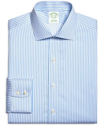 Brooks Brothers Non Iron Regular Fit Bengal Stripe Dress Shirt