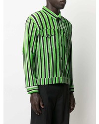 Issey Miyake Textured Striped Shirt