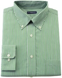 Green Vertical Striped Shirt