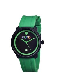 Other Crayo Fresh Black Green Rubber Analog Watch