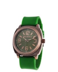 The NES Group Dickies Flexible Strap Antique Finish Analog Watch Coppergreen