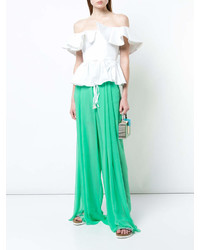 DELPOZO Sheer Flared Trousers