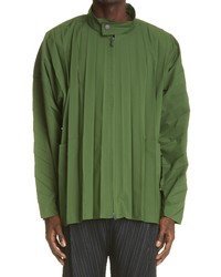 Homme Plissé Issey Miyake Edge Water Repellent Pleated Coat