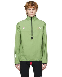 District Vision Green Theo Shell Half Zip Jacket
