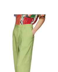 Jacquemus Green Le Pantalon De Costume Trousers