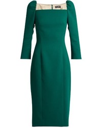 Green Wool Sheath Dress