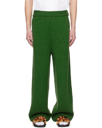 Green Wool Sweatpants