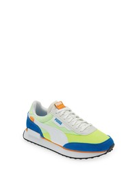 Puma Future Rider Play On Sneaker In Whitefizzy Lime At Nordstrom