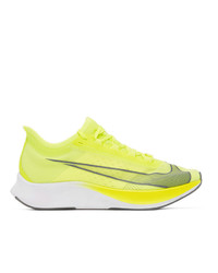 Nike Green And Grey Zoom Fly 3 Sneakers