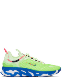 Nike Green Blue React Live Premium Sneakers
