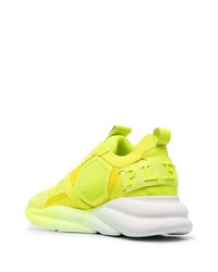 Philipp Plein Hurricane Yellow Chunky Sneakers