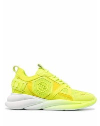 Philipp Plein Hurricane Yellow Chunky Sneakers