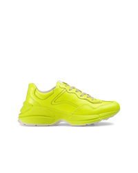 Gucci Rhyton Fluorescent Leather Sneaker