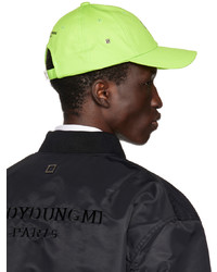 Wooyoungmi Green Embroidered Cap