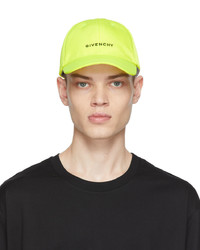Givenchy Yellow Curved Logo Cap