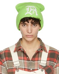R13 Green Summer Beanie Hat