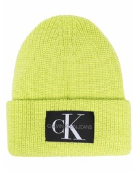Calvin Klein Jeans Logo Patch Knitted Beanie