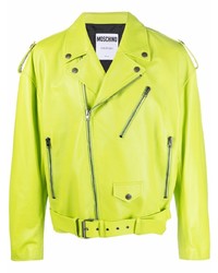 Green-Yellow Biker Jacket