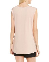 Vince Camuto Mixed Media Top
