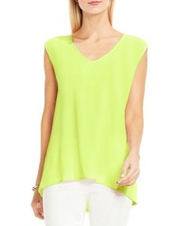 Vince Camuto Mixed Media Top