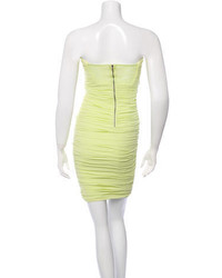 Alice + Olivia Ruched Strapless Dress