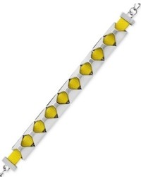 BCBGeneration Bracelet Silver Tone Yellow Spike Bracelet