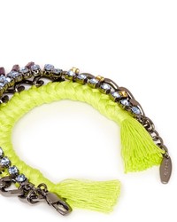 Joomi Lim Rebel Romance Crystal Chain Braid Bracelet