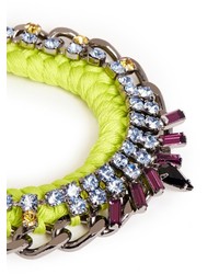 Joomi Lim Rebel Romance Crystal Chain Braid Bracelet