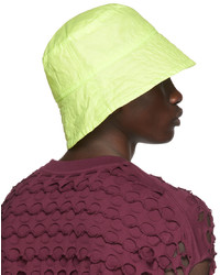 Dries Van Noten Green Nylon Bucket Hat