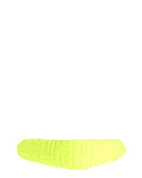 Balmain Quilted Belt Bag In Neon Yellow At Nordstrom
