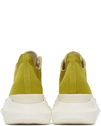 Rick Owens DRKSHDW Green Abstract Low Sneakers