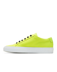 Common Projects Yellow Canvas Original Achilles Low Sneakers