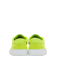 Common Projects Yellow Canvas Original Achilles Low Sneakers