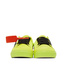 Off-White Yellow Vulcanized Low Sneakers
