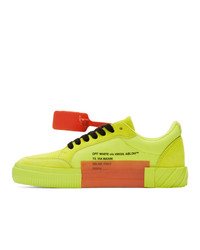 Off-White Yellow Vulcanized Low Sneakers