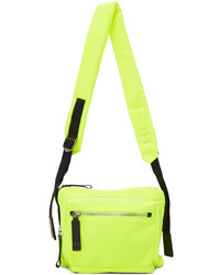 Green-Yellow Canvas Messenger Bag