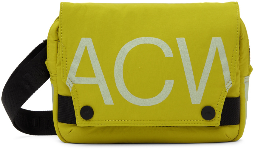 A-Cold-Wall* Yellow Stria Messenger Bag, $475 | SSENSE | Lookastic