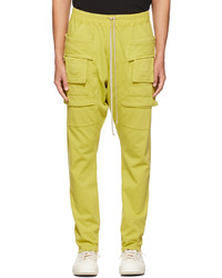 Rick Owens DRKSHDW Yellow Creatch Cargo Pants