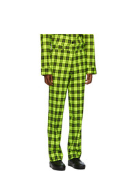 Sankuanz Green Check Trousers