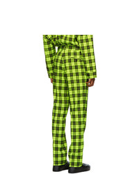 Sankuanz Green Check Trousers